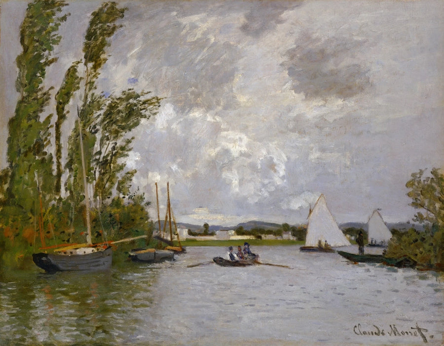 Argenteuil widziany z małego ramienia Sekwany W232 - Claude Monet