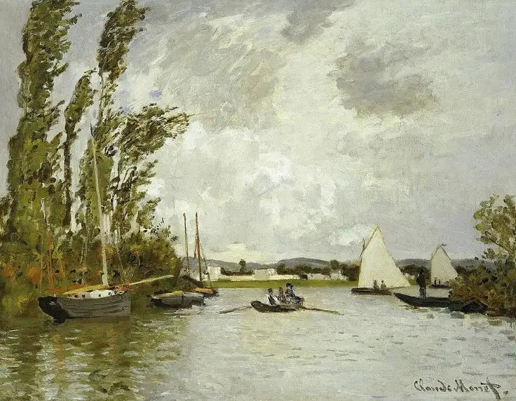 Argenteuil widziane z małego odgałęzienia Sekwany - Claude Monet