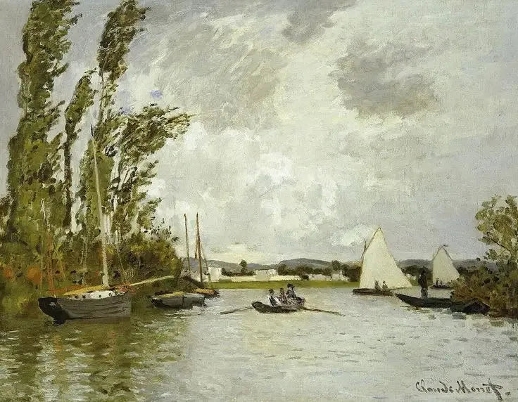 Argenteuil widziane z małego odgałęzienia Sekwany - Claude Monet