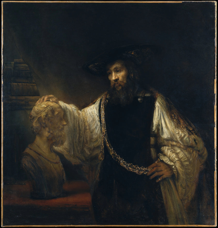 Arystoteles kontemplujący popiersie Homera - Rembrandt