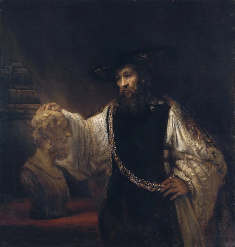 Arystoteles kontemplujący popiersie Homera - Rembrandt