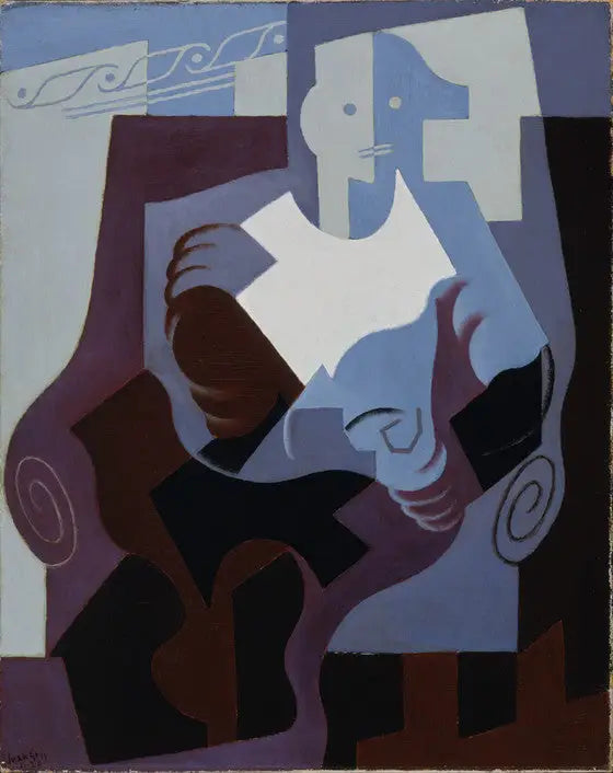 Siedzący Arlekin - Juan Gris
