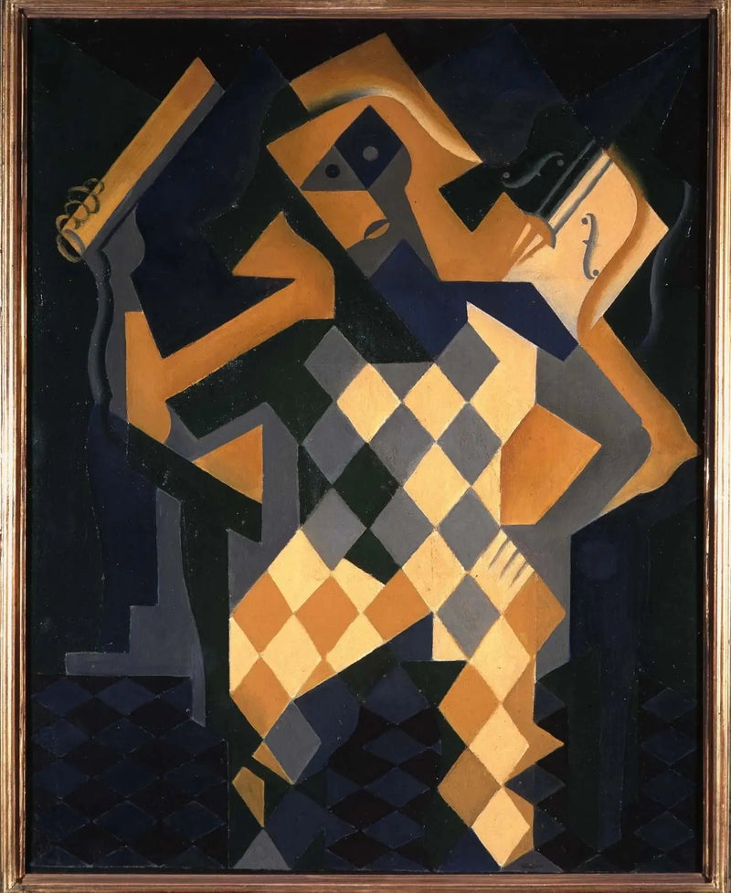 Arlekin z skrzypcami - Juan Gris