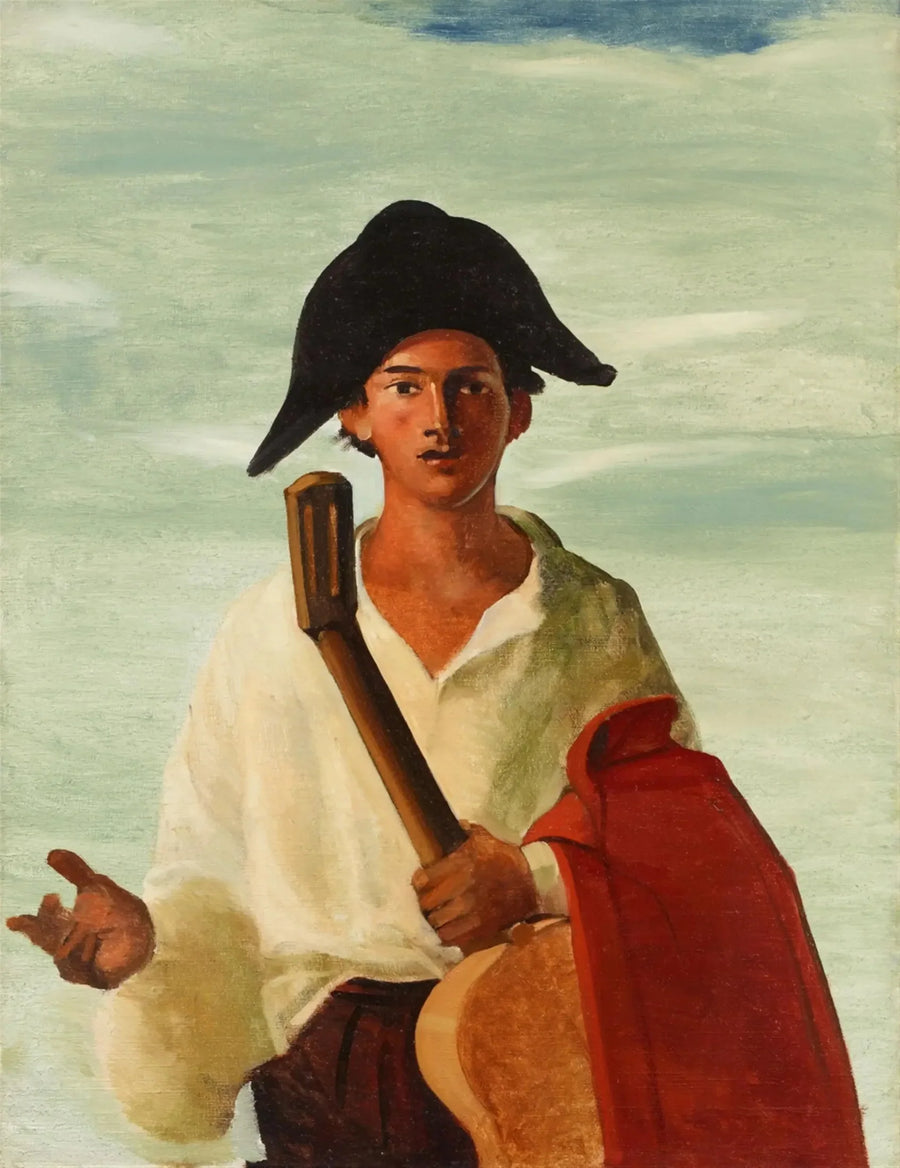 Arlekin trzymający gitarę - André Derain
