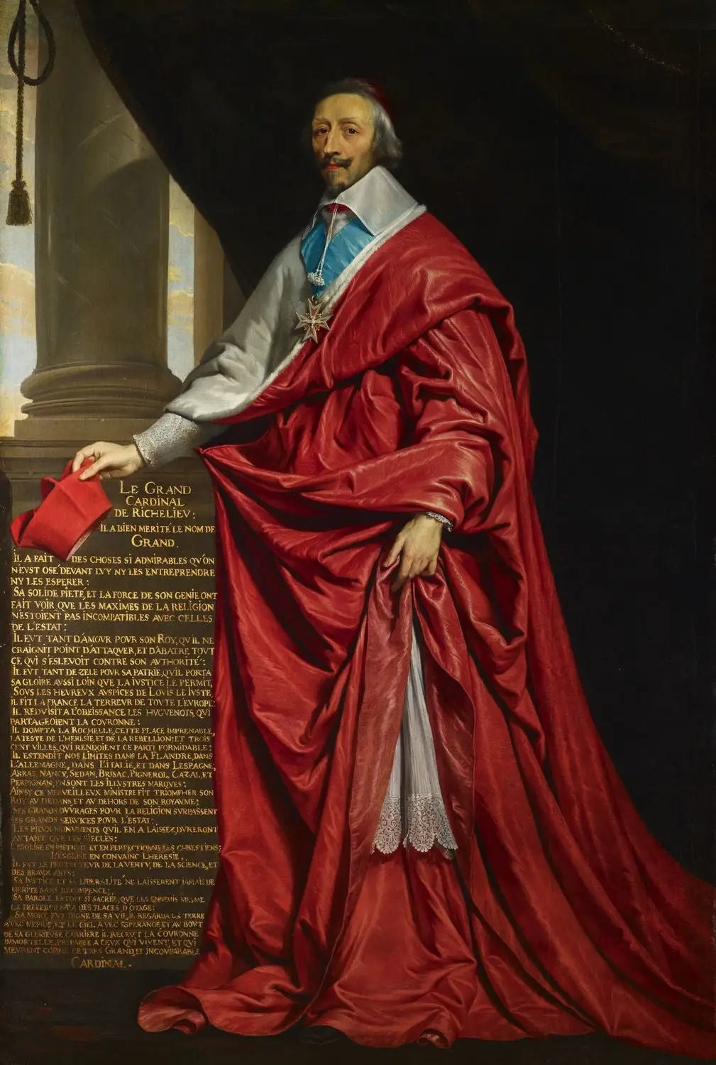 Armand cardinal de Richelieu (1585-1642) - Philippe de Champaigne - Alpha Reproduction