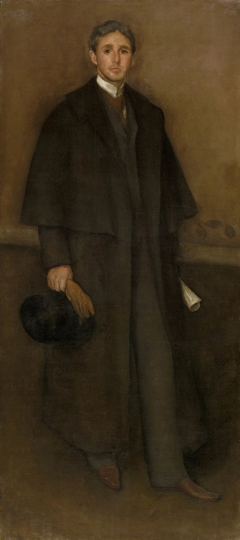 Ułożenie w kolorze krzesła i brązowego: Portret Arthura J. Eddy'ego - James Abbott McNeill Whistler