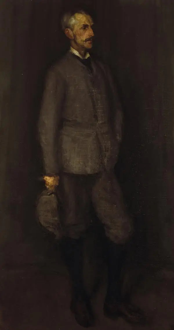 Ułożenie w szarości i zieleni. Portret Johna Jamesa Cowana (1846 - 1936) - James Abbott McNeill Whistler