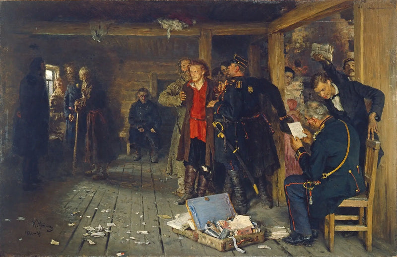 Aresztowanie propagandysty - Ilya Repin