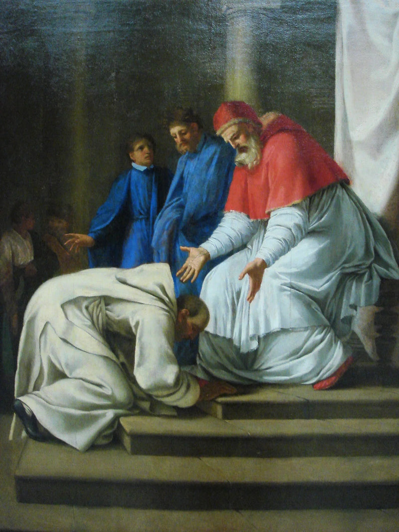 Przybycie świętego Brunona do Rzymu - Eustache Le Sueur