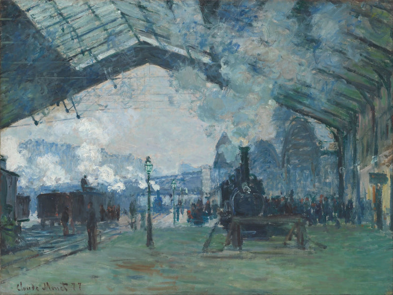 Przyjazd pociągu z Normandii, dworzec Saint-Lazare - Claude Monet