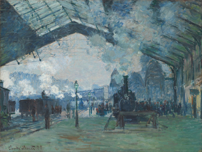 Stacja Saint-Lazare, przyjazd pociągu - Claude Monet