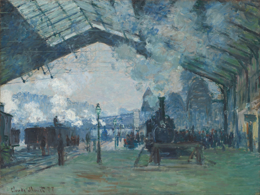 Przyjazd pociągu Normandia, Saint-Lazare stacji W440 - Claude Monet