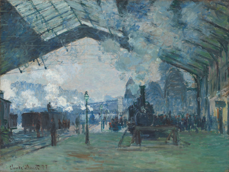 Przyjazd pociągu Normandia, Saint-Lazare stacji W440 - Claude Monet