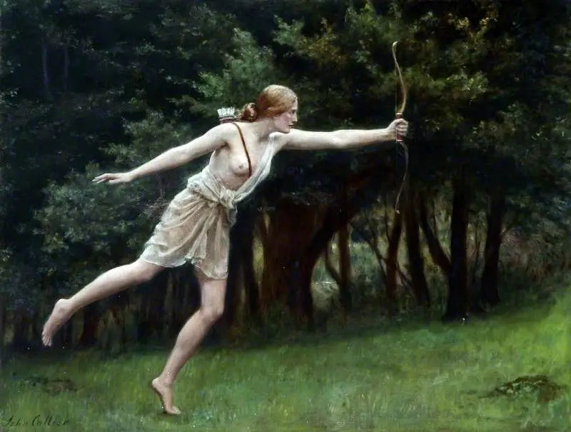 Reproduction du tableau « Artemis - John Collier » par Alpha Reproduction en peinture à l’huile