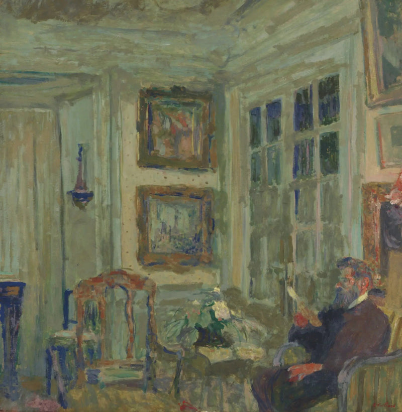 Arthur Fontaine czytający - Édouard Vuillard