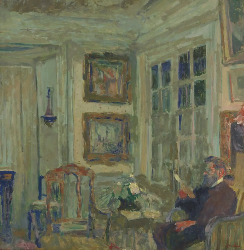 Arthur Fontaine czytający - Édouard Vuillard