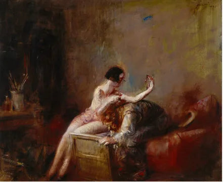 Artysta i model - Jean-Louis Forain