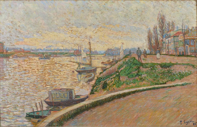 Asnières, brzeg Sekwany - Paul Signac