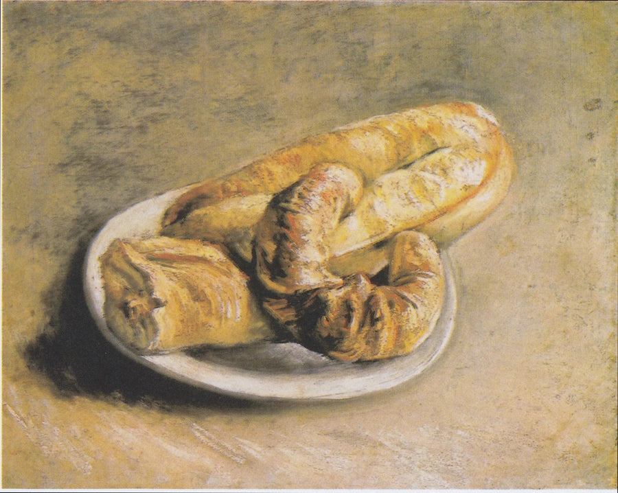 Martwa natura, talerz z chlebem - Vincent van Gogh