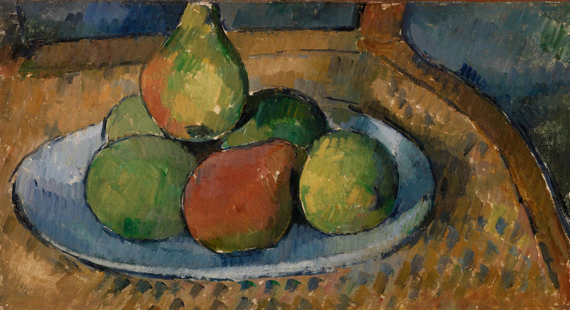 Talerz owoców na krześle - Paul Cézanne