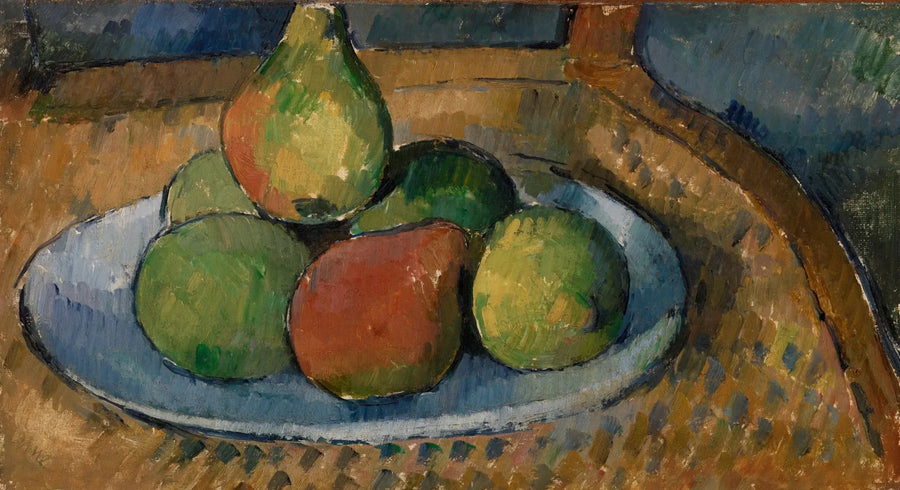 Talerz owoców na krześle - Paul Cézanne
