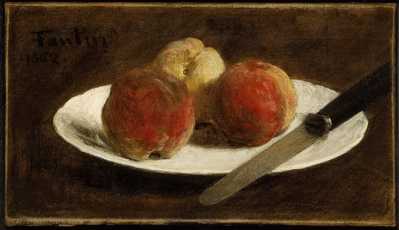 Talerz brzoskwiń - Henri Fantin-Latour