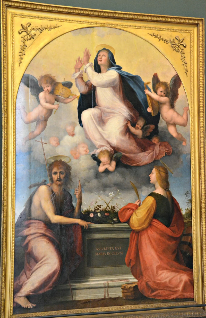 Wniebowzięcie Najświętszej Maryi Panny z św. Janem Chrzcicielem i św. Katarzyną Aleksandryjską - Fra Bartolomeo