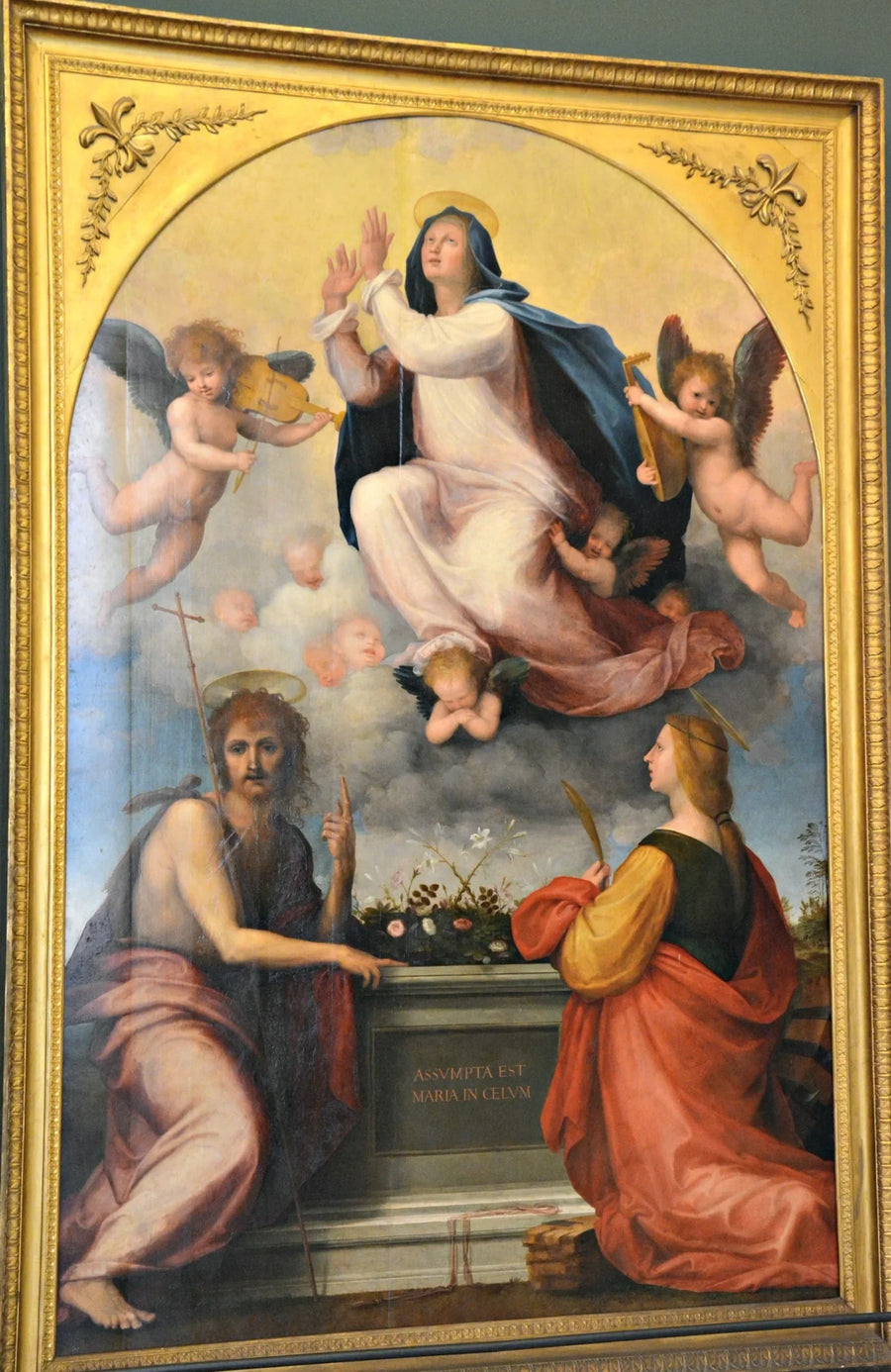 Wniebowzięcie Najświętszej Maryi Panny z św. Janem Chrzcicielem i św. Katarzyną Aleksandryjską - Fra Bartolomeo