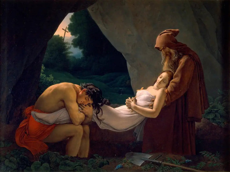 Atala przeniesiona do grobu - Anne-Louis Girodet