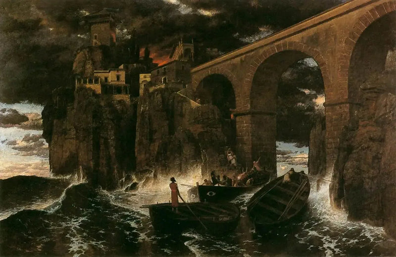 Atak piratów - Arnold Böcklin