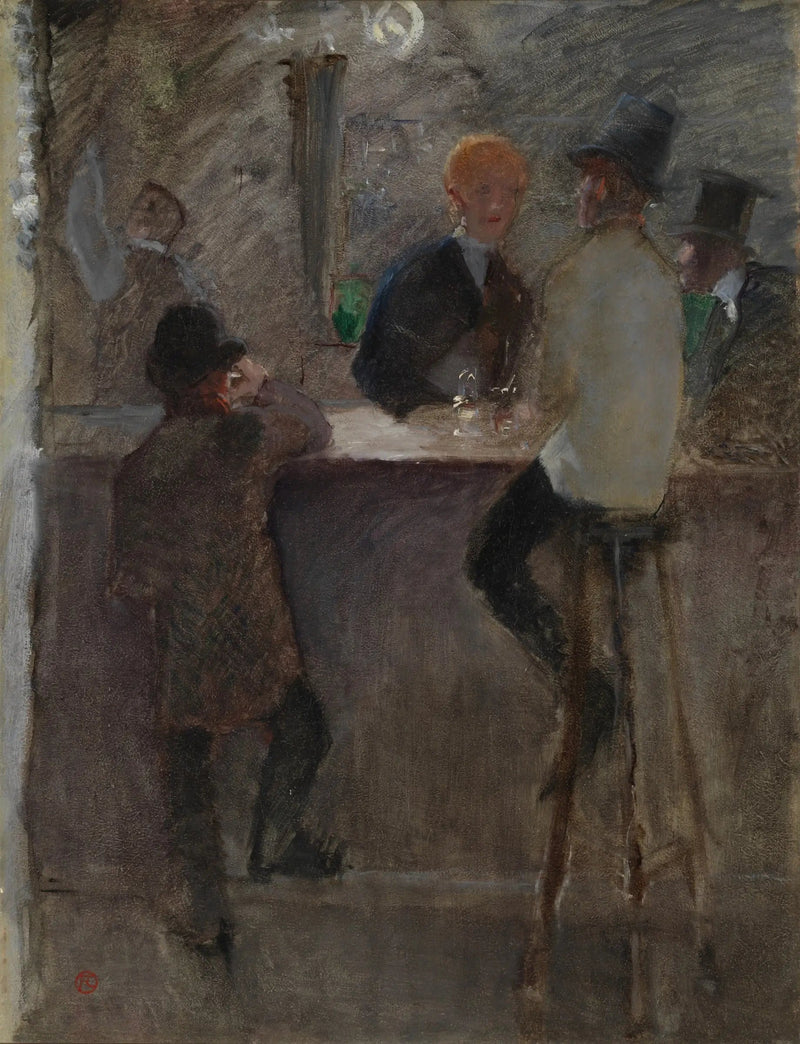 W Barze - Henri de Toulouse-Lautrec