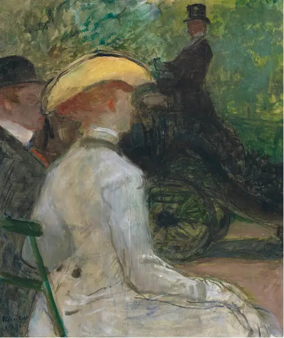 Au bois de Boulogne - Henri de Toulouse-Lautrec image 1 copie de tableau peinte à la main