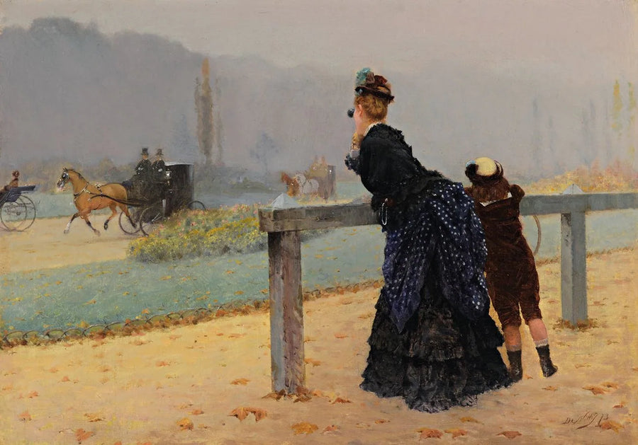 W Lesie Boulogne, Paryż - Giuseppe De Nittis