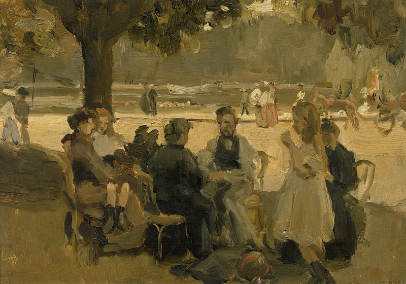 Przy Lesie Boulogne koło Paryża - Isaac Israëls