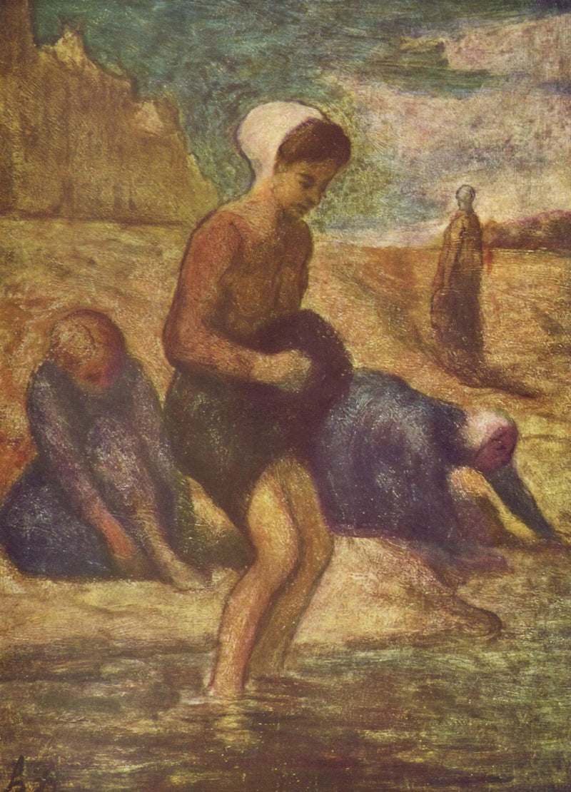 Nad brzegiem wody - Honoré Daumier