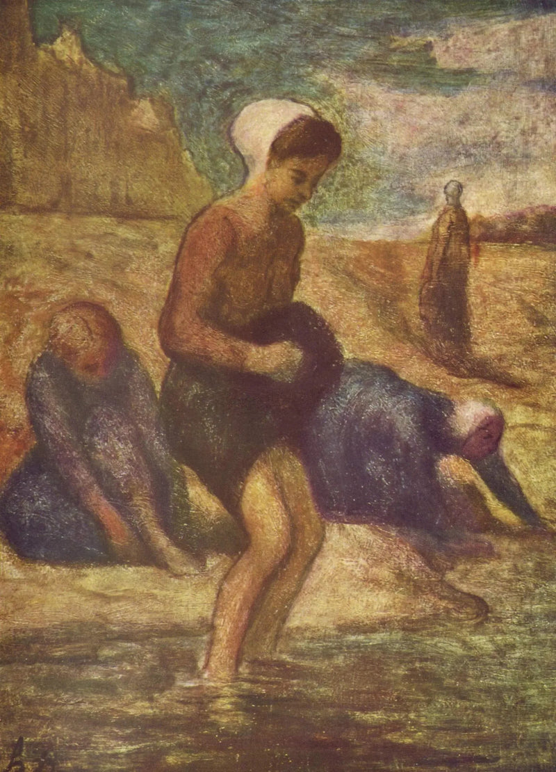 Nad brzegiem wody - Honoré Daumier