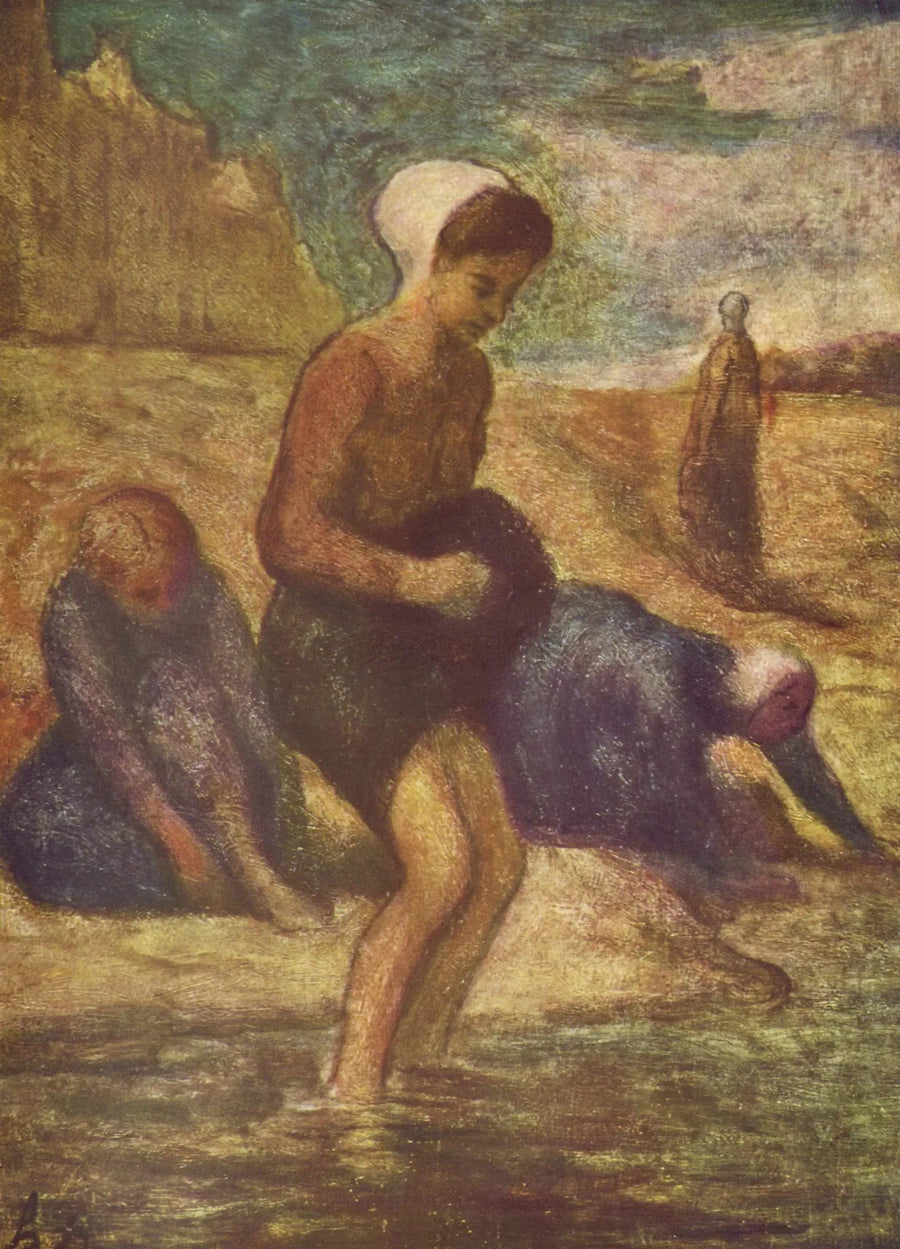 Nad brzegiem wody - Honoré Daumier