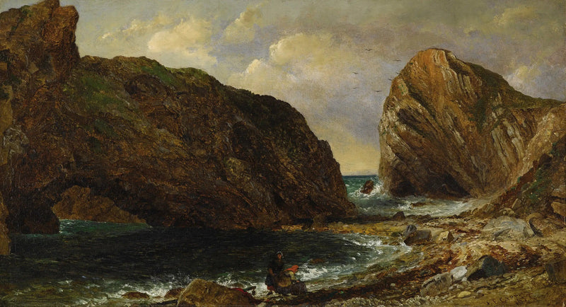 Nad brzegiem morza, Lulworth - Jasper Francis Cropsey