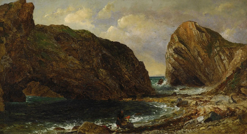 Nad brzegiem morza, Lulworth - Jasper Francis Cropsey