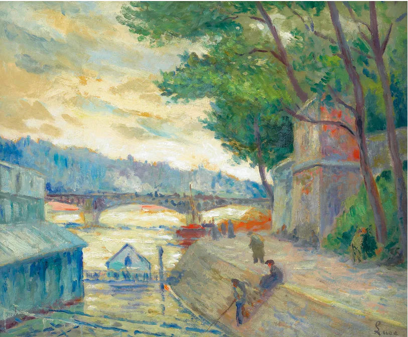 Nad brzegiem Sekwany - Maximilien Luce