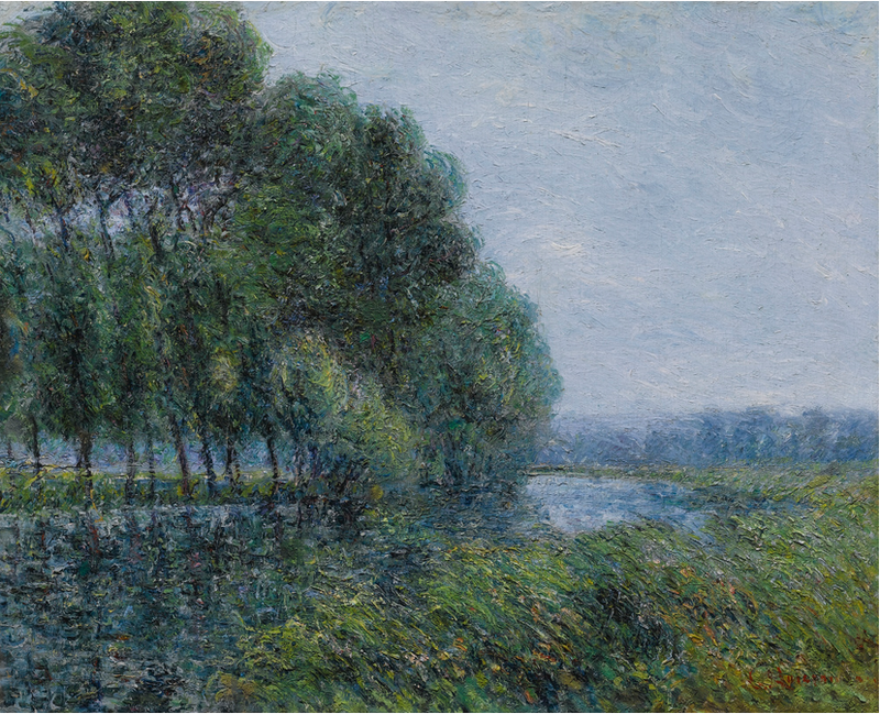 Nad brzegiem Eure wiosną - Gustave Loiseau