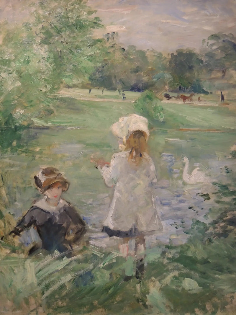 Nad brzegiem jeziora - Berthe Morisot