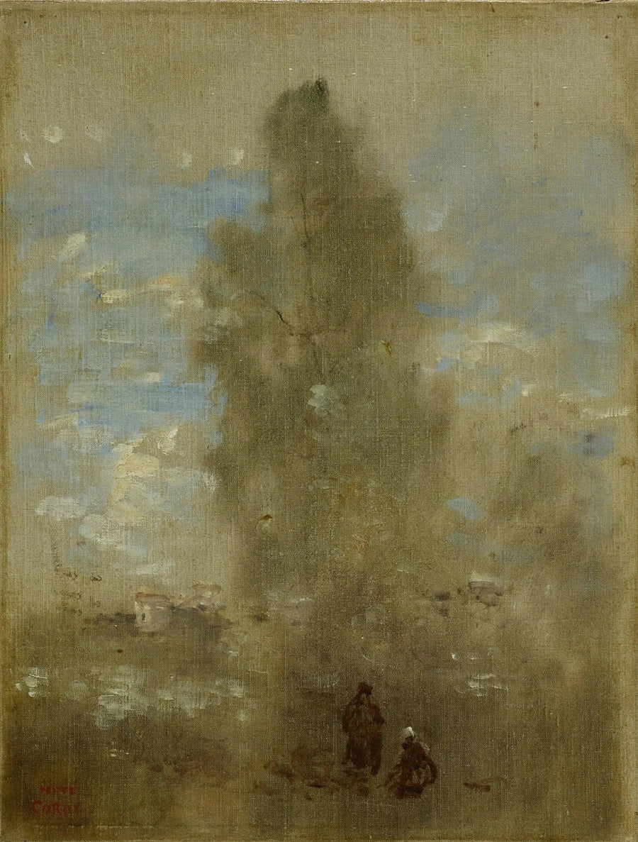 Nad brzegiem jeziora - Jean-Baptiste Camille Corot