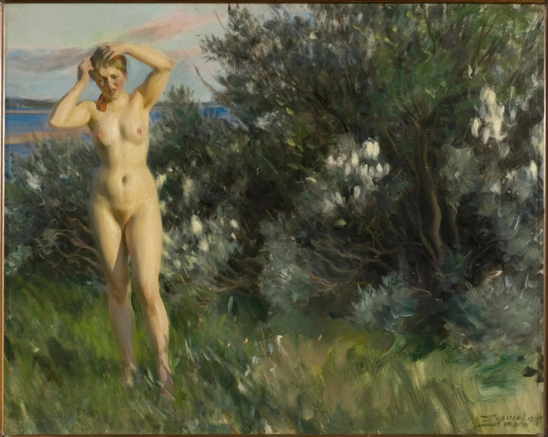 Nad brzegiem jeziora Siljan - Anders Zorn