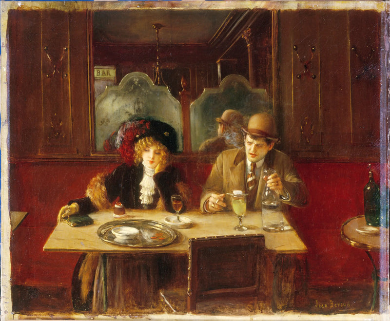 W kawiarni, mówi Absynt - Jean Béraud