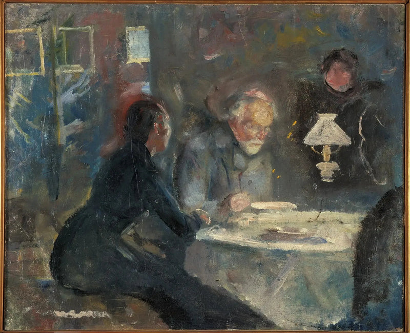 Przy Kolacji - Edvard Munch