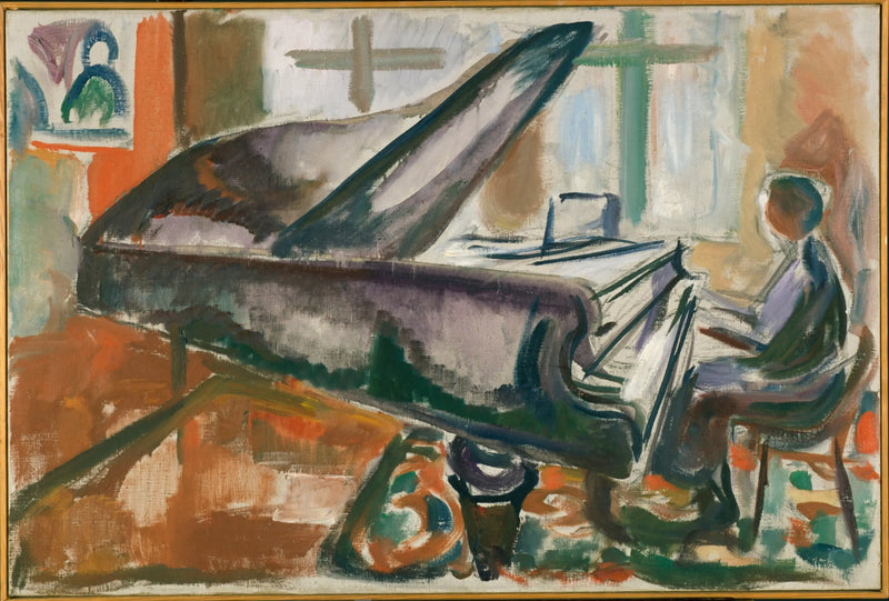 Przy wielkim fortepianie - Edvard Munch