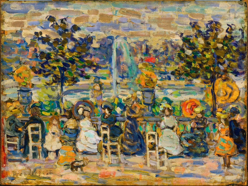 W Ogrodzie Luksemburskim - Maurice Prendergast