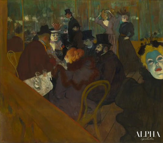 Au Moulin Rouge - Toulouse Lautrec - Reproductions de tableaux et peintures haut de gamme