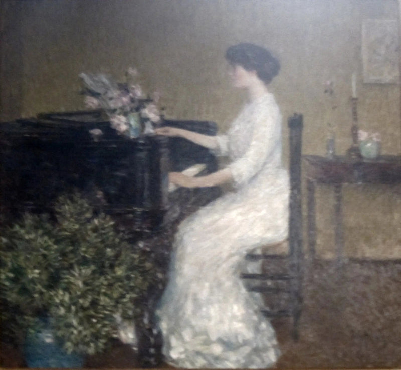 Przy pianinie - Childe Hassam